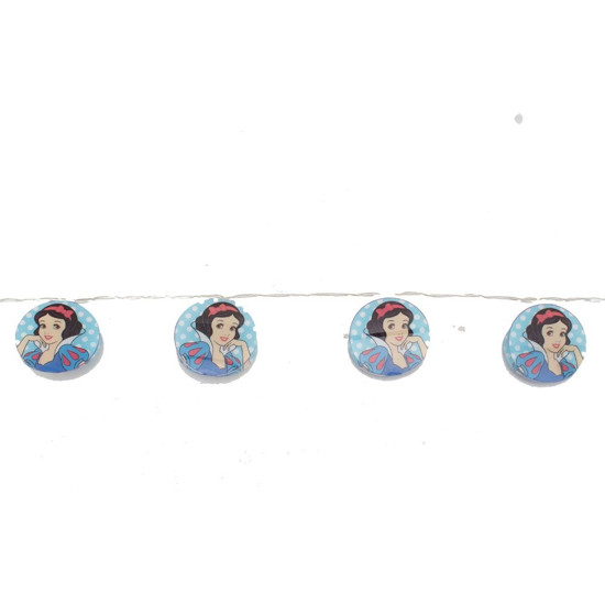 Imagem PISCA PISCA CORDÃO BRANCA DE NEVE COM 1,65 METRO EM LED ESTAMPADOS - CROMUS 