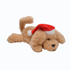 Imagem de CACHORRO DEITADO COM GORRO MOVIDO A PILHA 3AA 30X27X14CM - TOK DE CASA - Store Mania Comercio E Importacao Ltda