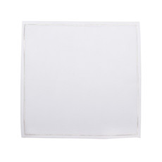 Imagem de GUARDANAPO BORDADO BRANCO COM PRATEADO 45X45CM CROMUS  - Cromus Embalagens Ind. E Com. Ltda