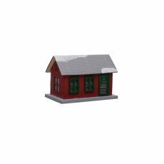 Imagem de CASINHA NEVADO COM LED 12X9X8CM - TOK DA CASA  - Store Mania Comercio E Importacao Ltda