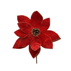 Imagem de POINSÉTIA DECORATIVA VERMELHA 30X43M -  TOK DA CASA  - Store Mania Comercio E Importacao Ltda