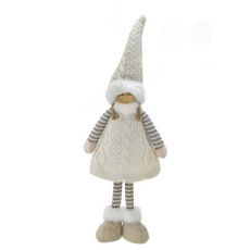 Imagem de MENINA DECORATIVA NATAL COM GORRO 16X8X55CM - MABRUK  - Mabruk Importacao E Comercio Eireli