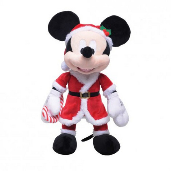 Imagem MICKEY NOEL COM CANDY CANE COR VERMELHO, BRANCO E PRETO 13X30X34CM 