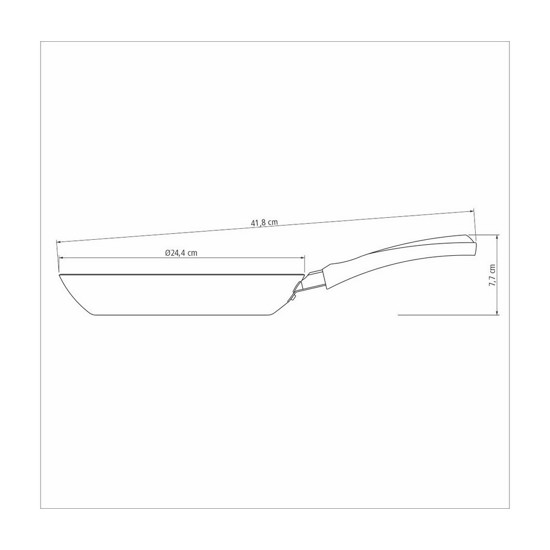 Imagem FRIGIDEIRA TRAMONTINA POWER UP EM ALUMÍNIO ANTIADERENTE LARANJA 24 CM 1,2 L