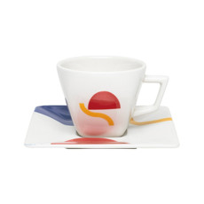 Imagem de XÍCARA DE CHÁ COM PIRES EM PORCELANA 200ML - DESSAU - OXFOR  - Oxford Porcelanas Sudeste Ltda