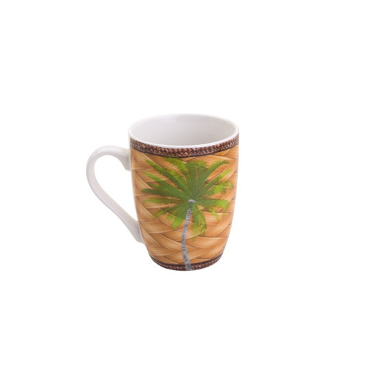 Imagem CANECA PORCELANA SUPER WHITE PALM 330ML - BON GOURMET