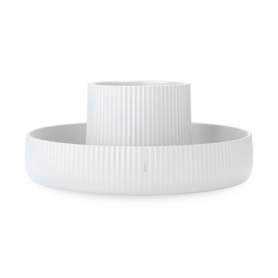 Imagem VASO EM CERÂMICA FOUNTAIN COR BRANCO - UMBRA 