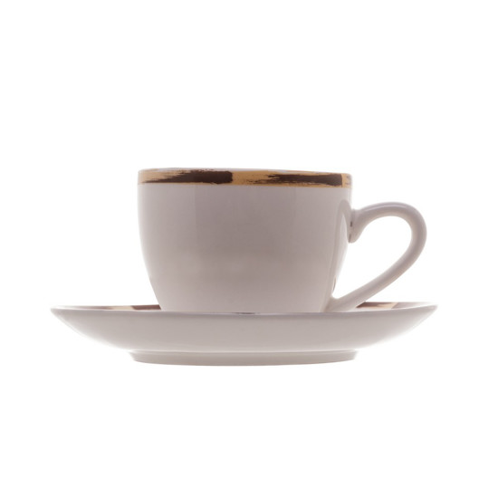 Imagem XÍCARA DE CAFÉ COM PIRES DE PORCELANA BAMBU 100ML