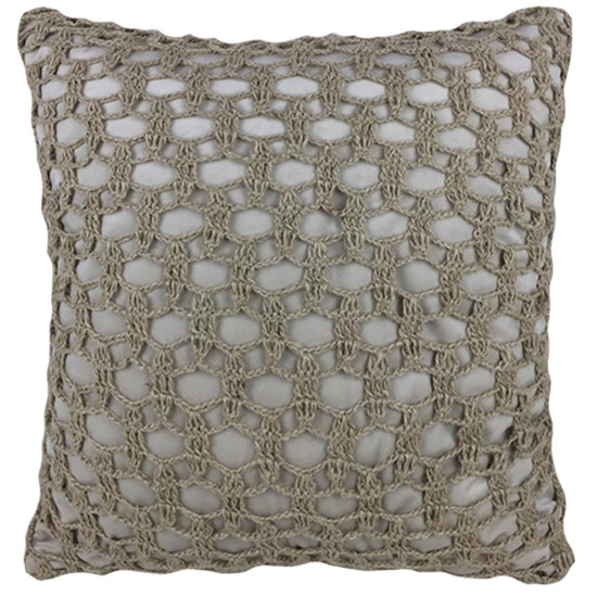 Imagem ALMOFADA CROCHE MANUAL JT 52X52CM MOD06 - DECORTEXTIL