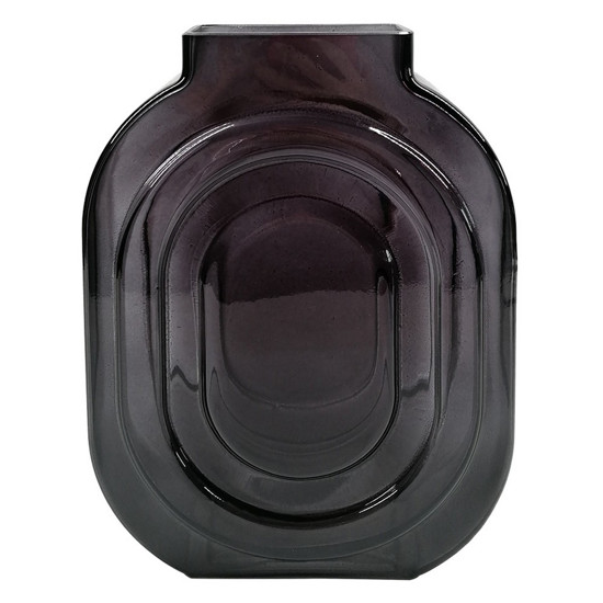 Imagem VASO DECORATIVO DE VIDRO COR PRETO 18X8X26CM - CROSS