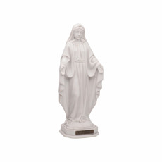 Imagem de ESCULTURA NOSSA SENHORA DAS GRAÇAS DE MARMORE COR BRANCO 29CM  - Santorini Dist De Art Religioso Ltda