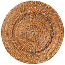 Imagem de SOUSPLAT DE CHÁ RATTAN 25CM DIAM BEGE - RAFIMEX  - Rafimex Comercial Imp E Exp Ltda