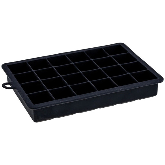 Imagem FORMA DE GELO 24 CUBOS 20X13X3CM EM SILICONE COR PRETO - WECK 