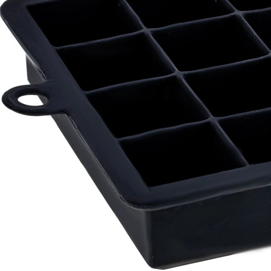 Imagem FORMA DE GELO 24 CUBOS 20X13X3CM EM SILICONE COR PRETO - WECK 