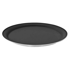 Imagem de BANDEJA REDONDA EM AÇO INOX 35X2,8CM COR PRETO - GYNASTY - Full Fit Industria Importacao E Comercio Ltda.