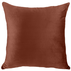 Imagem de ALMOFADA VELUDO SOFT LISO 52X52CM COR COBRE  - B H Turqueto Decoracoes Me