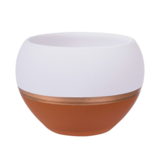 Imagem VASO DECORATIVO EM CERÂMICA 12X10CM COR TERRACOTA 51964-782 GRILLO 