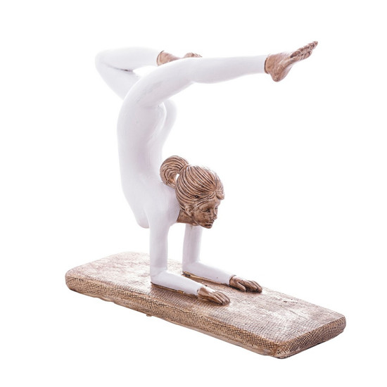 Imagem ESCULTURA DECORATIVA DE RESINA YOGA 19X6X15CM WOLFF