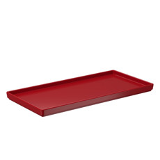 Imagem de BANDEJA PARA BANHEIRO SPLASH COZA 27X13X1,5 COR VERMELHO BOLD COZA - Brinox Metalurgica Sa