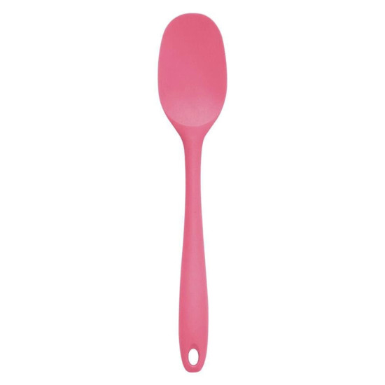 Imagem ESPÁTULA DE SILICONE DUPLO REDONDA - OIKOS ROSA 