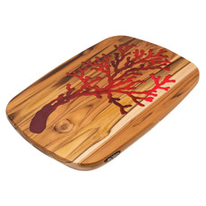 Imagem de TÁBUA DE MADEIRA CORAL VERMELHO 17X34X2,5CM - WOODLAND - Woondland Braisl Ltda 