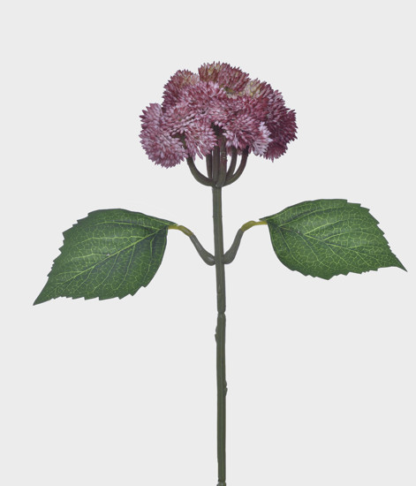 Imagem HASTE BOTÃO HORTENSIA X2 REAL COR VINHO 20X40CM GRILLO 51215