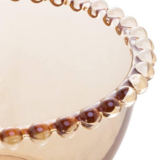 Imagem CONJUNTO 4 BOWLS DE CRISTAL PEARL ÂMBAR 14CM X 8CM - WOLFF