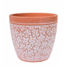 Imagem de VASO DECORATIVO INDI M3 COR TERRACOTA 13X13X12CM - GRILLO 51961 - Grillo Ltda