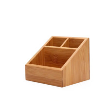 Imagem de ORGANIZADOR PORTA OBJETOS BAMBU 12X10X10CM - YOI - Martiplast Importadora Ltda