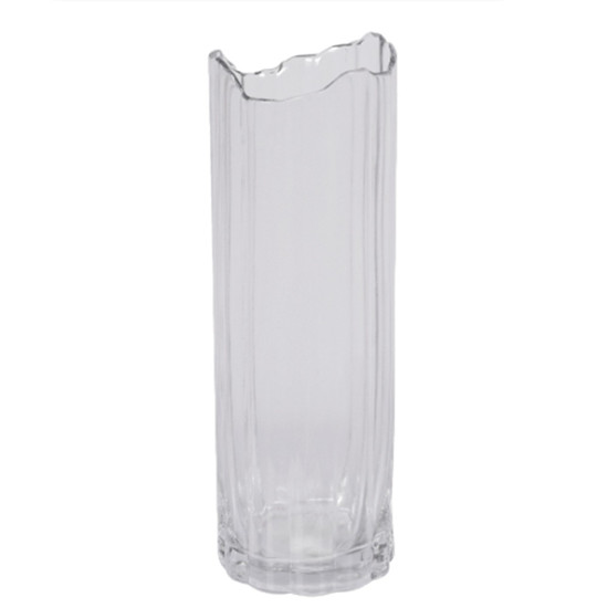 Imagem VASO DECORATIVO DE VIDRO TRANSPARENTE 10X10X30CM - GRILLO 52871-311