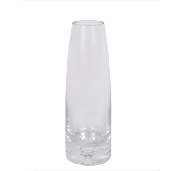 Imagem VASO DECORATIVO DE VIDRO TRANSPARENTE 5X5X23CM - GRILLO 52855