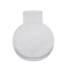 Imagem de VASO DECORATIVO DE VIDRO TRANSPARENTE 7X7X18CM - GRILLO 52873 - Grillo Ltda