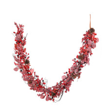 Imagem de FESTÃO FOLHAS E BERRIES COR VERMELHO 166CM GRILLO 52132 - Grillo Ltda