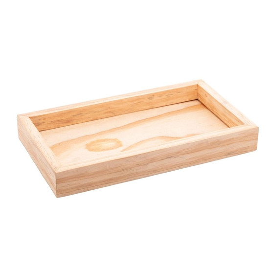 Imagem BANDEJA DE MADEIRA PINUS 30CM X 17CM - WOODART