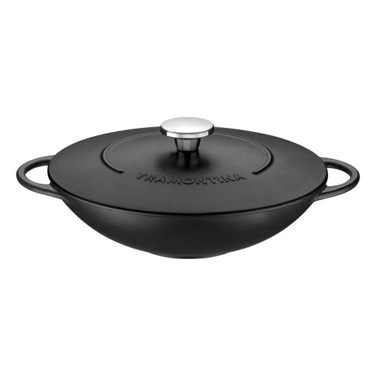 Imagem WOK TRAMONTINA TRENTO EM FERRO ESMALTADO ANTIADERENTE STARFLON EXCELLENT 32 CM 5 L