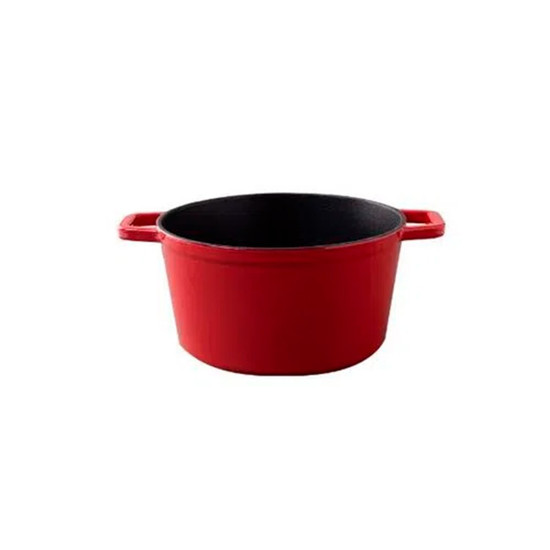 Imagem MINI CAÇAROLA EM FERRO COM TAMPA HAUS SAUTÉ Ø10X4,5CM COR VERMELHO - BRINOX 