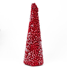 Imagem de ENFEITE CONE BERRIES VERMELHO 40X13X13CM - GRILLO 52195 - Grillo Ltda