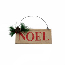 Imagem de ENFEITE PLACA NOEL RUSTICOS DE PLÁSTICO 15CM - CROMUS  - Cromus Embalagens Ind. E Com. Ltda