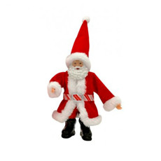 Imagem de PAPAI NOEL DECORATIVO COR VERMELHO E BRANCO 22CM - ZONA LIVRE  - Zona Livre Logistica Epp