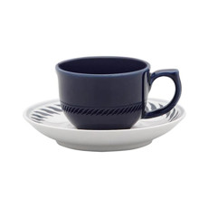 Imagem de XÍCARA PARA CHÁ 240ML COM PIRES 15CM FLAMINGO OSTERIA - OXFORD - Oxford Porcelanas S/A