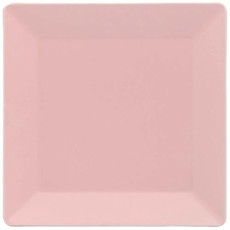 Imagem de PRATO RASO QUARTIER TUTTI FRUTTI COR ROSA DE PORCELANA 26,5X26,5CM - OXFORD - Oxford Porcelanas Sudeste Ltda