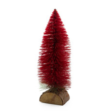 Imagem de ÁRVORE DECORATIVA COR VERMELHO DE MADEIRA E PLÁSTICO 29CM - TOK DA CASA - Store Mania Comercio E Importacao Ltda