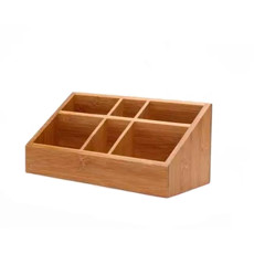 Imagem de ORGANIZADOR PORTA OBJETOS BAMBU 22,8X10,2X10,2CM - YOI  - Martiplast Importadora Ltda