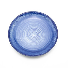 Imagem de PRATO PARA SOBREMESA COR AZUL DE PORCELANA 21X21X2CM - SCHMIDT  - Schmidt Industria Comercio Importacao E Exportacao Ltda