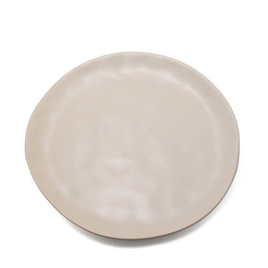 Imagem PRATO RASO DE CERÂMICA ORGANIC COR CREME 26CM - WOLFF 