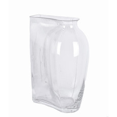 Imagem de VASO DECORATIVO EM VIDRO COR TRANSPARENTE 14X20X30CM - GRILLO 53069 - Grillo Ltda