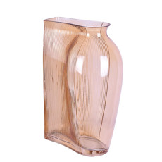 Imagem de VASO DECORATIVO EM VIDRO COR LARANJA 14X20X30CM - GRILLO 53069 - Grillo Ltda