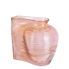 Imagem de VASO DECORATIVO EM VIDRO COR LARANJA 14X20X18CM - GRILLO 53070 - Grillo Ltda