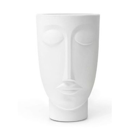 Imagem VASO DECORATIVO FACE MULHER 48 COR BRANCO 18X29X48 - NUTRIPLAN 