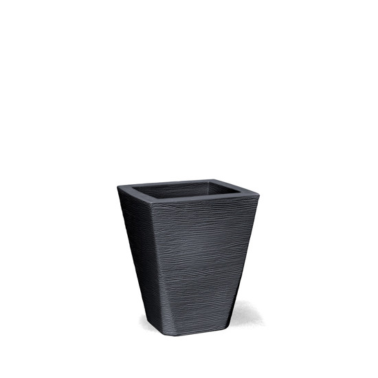 Imagem VASO DECORATIVO GRAFIATO TRAPEZIO 43 COR PRETO 43,0 X 34,0 X 22,0 CM - 28 L - NUTRIPLAN